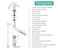 RECAMBIOS MONOMANDO BIDE FINORIS HANSGROHE